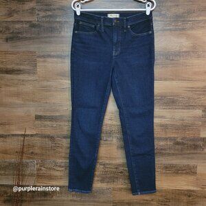 Madewell Jeans 30 Skinny 9" Mid Rise Woodland Wash MA983 Tummy Control Stretch